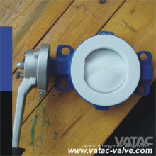 Cl150 / Ans 150 # PTFE / PFA Doublé Vanne Papillon A216 Wcb